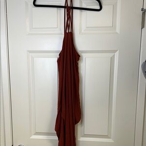 Ecote Dress Midi Women’s Rust Midi Dress size L lightweight